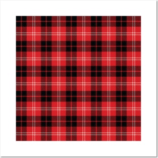 Red Flannel Pattern Posters and Art